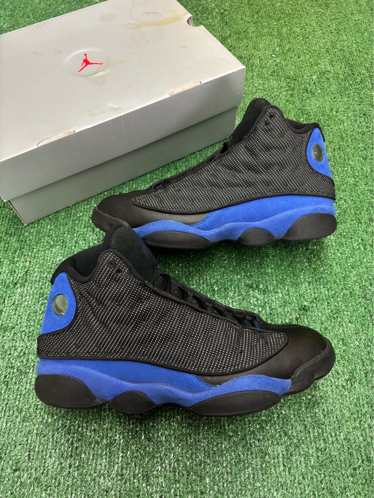 JORDAN 13 BLACK HYPER ROYAL SIZE 13