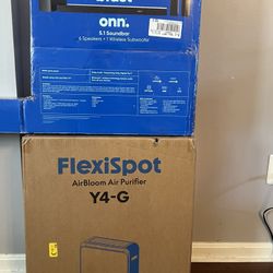  Bundle Package! Onn 5.1 Soundbar with Wireless Sub, 6 speakers. Flexispot FlowElite Air Purifier (Y4)