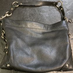 Coach Black Leather Pocketbook K1073-F15251 Very Clean