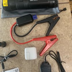 Go Power” By Ideation. Emergency Car Jumpstarter with Flashlight and In-Car Starter