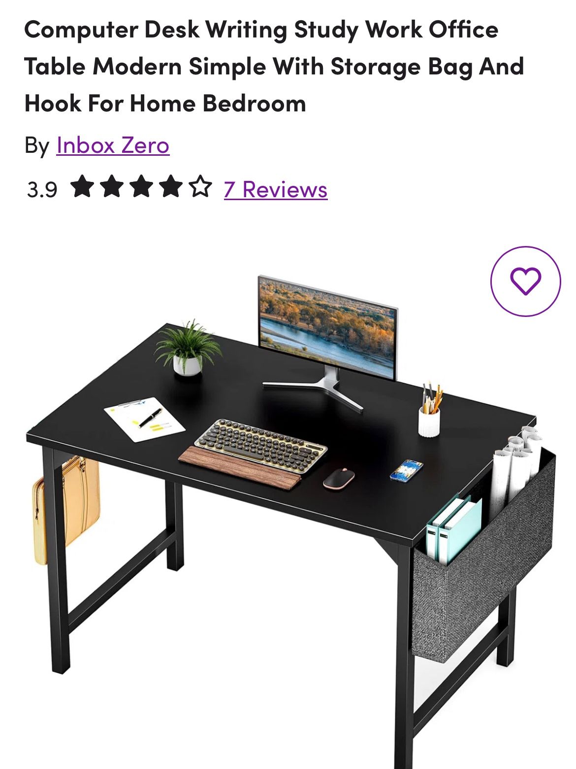 Computer Desk Writing Study Work Office Table
