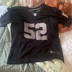 Khalil Mack Raiders Jersey Adult Medium