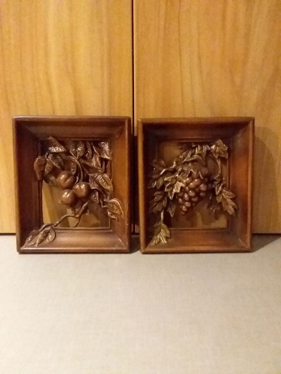 Vintage California USA Ceramic Fruit Frames