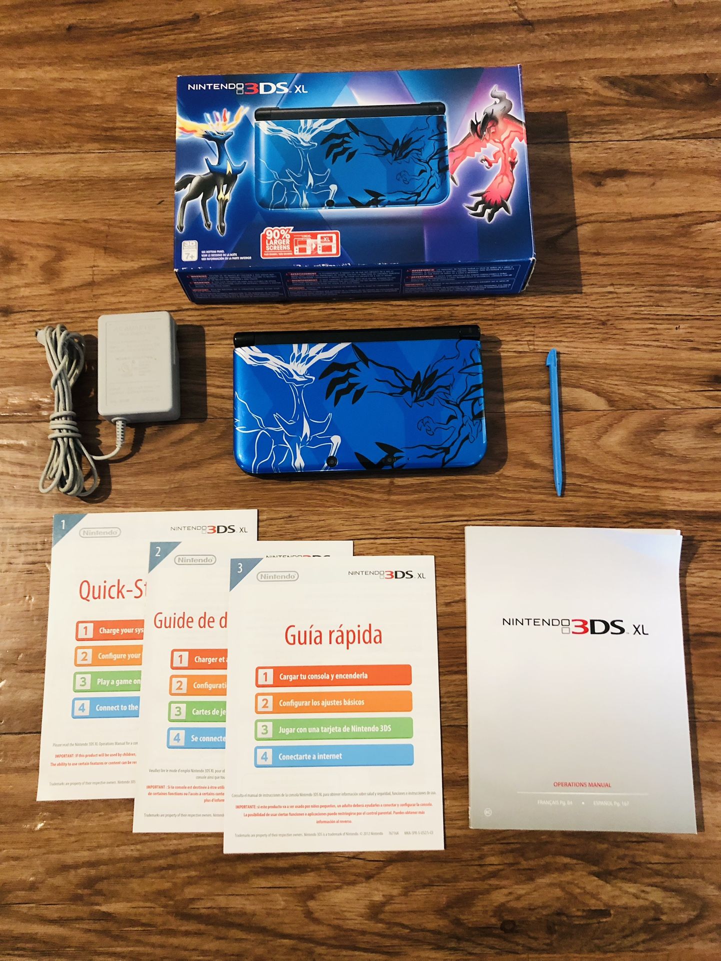 Nintendo 3DS XL Console Pokemon X and Y Limited Edition In Box