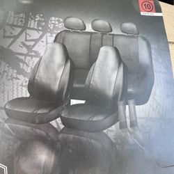 car seat covers vinyl manufactured leather seat protectors universal fit brand new cubre asientos de piel fabricada nuevos cubre asientos para troka s