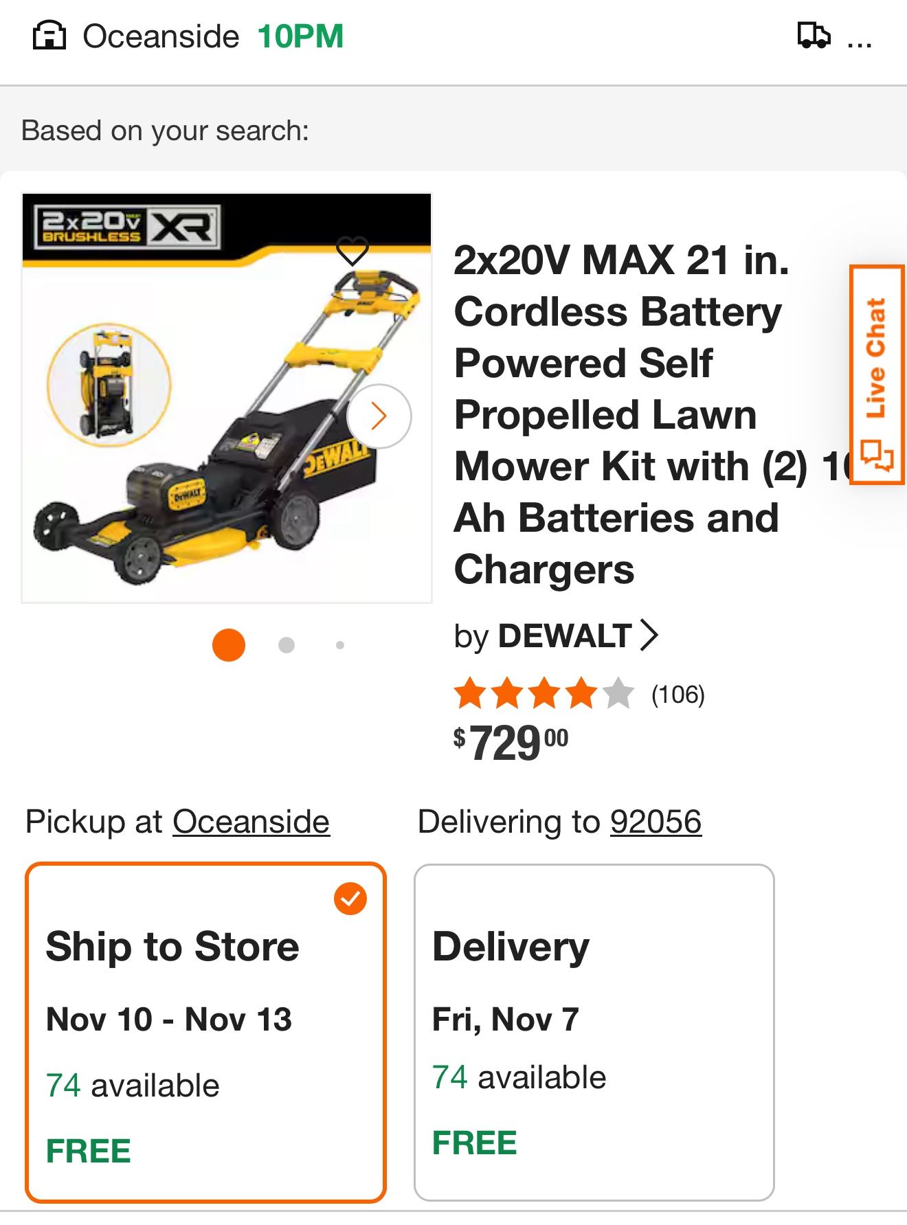 Brand New In Box Dewalt Lawn Mower