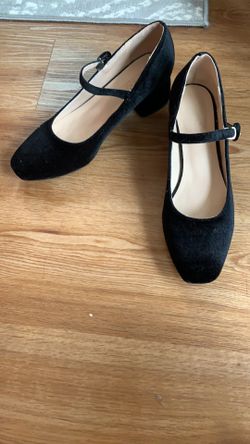 velvet Mary Janes