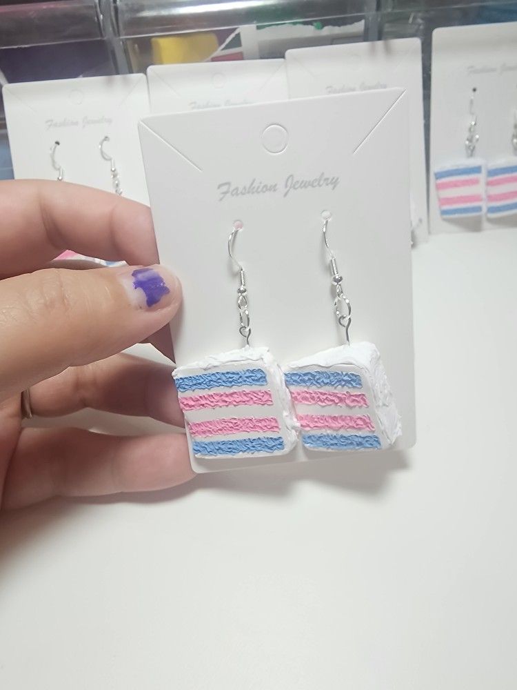 LGBTQ+ Cake Themed Earings/Necklace Charms 