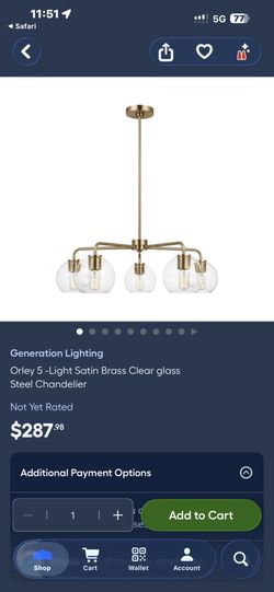 Gold Light Fixture