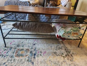 Wood & iron Coffee table