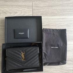 YSL Cassandre Envelope Chain Wallet