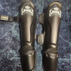 TopKing Shin Guards Muay Thai Boxing MMA Size L