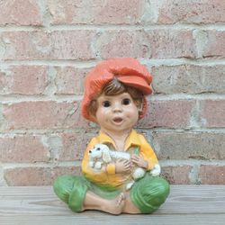 Vintage Universal Statuary Andy/Dog Figure 