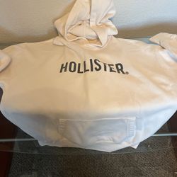 Men’s XL Hollister Hoodie White