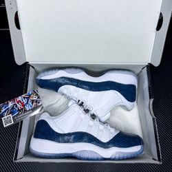 Jordan 11 Navy Snakeskin Size 6