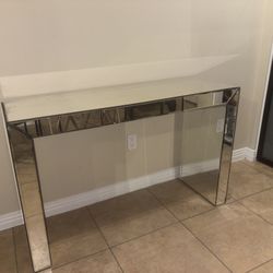 Mirrored Console Table/desk 