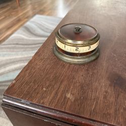 Both west Germany Flown Ticking Rotary Tape Measure Novelty Desk Clock