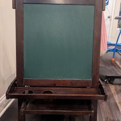Art Easel (Chalkboard & Whiteboard)- Solid Wood