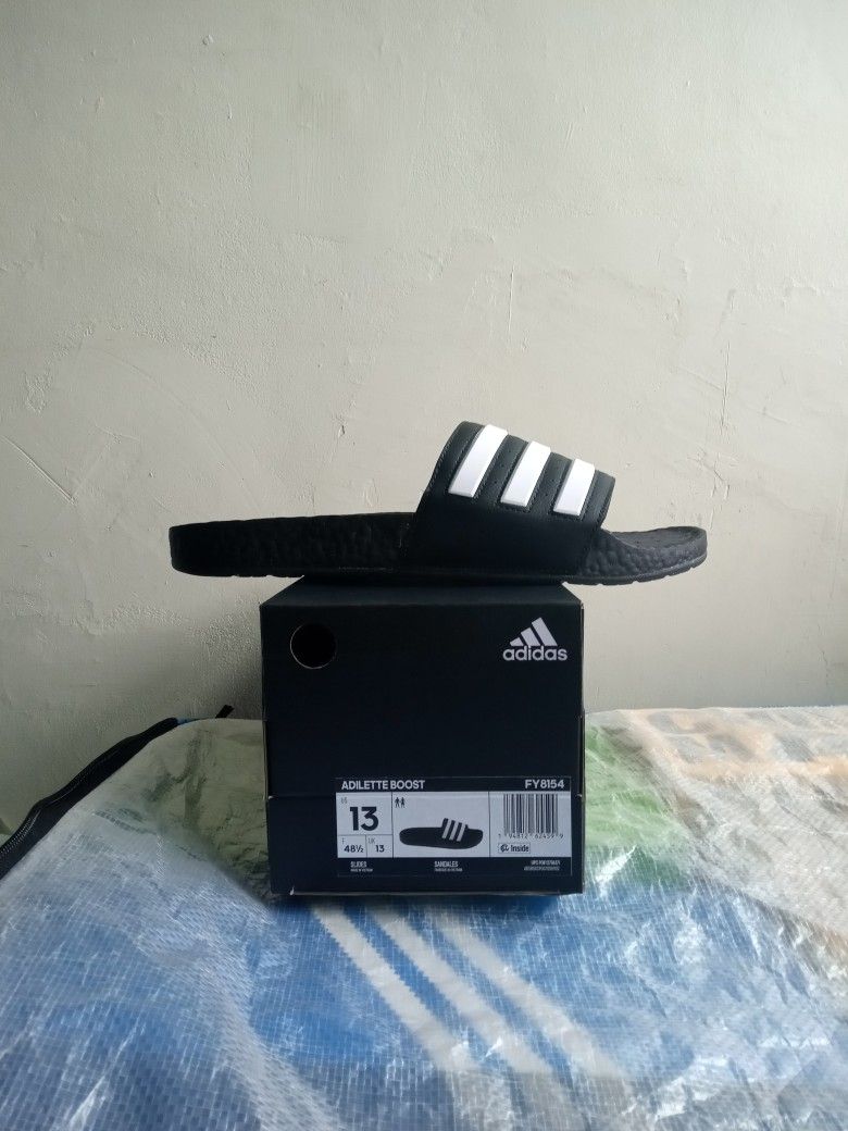 Adidas Adilette Boost Slide Black Sizes 10 13 Brand New