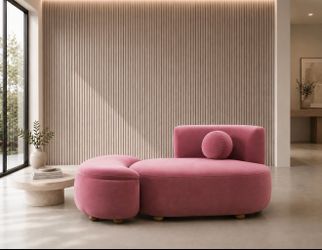 New! Sofa Accent Chaise With Storage Ottoman