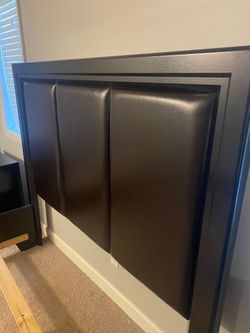 Leather Queen bed frame
