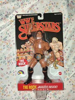 W E SUPERSTARS "The Rock " Black Chase