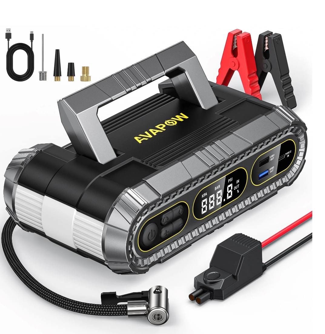 Jump Starter with Air Compressor