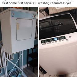 Washer And Dryer 400 O.b.o Electric Will Trade For An Adult Ebike Or E-Scooter.