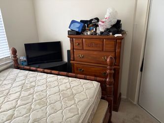 Real wood California King Size Bed