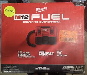 Milwaukee M12 Wet/dry Vacuum (Tool Only) 