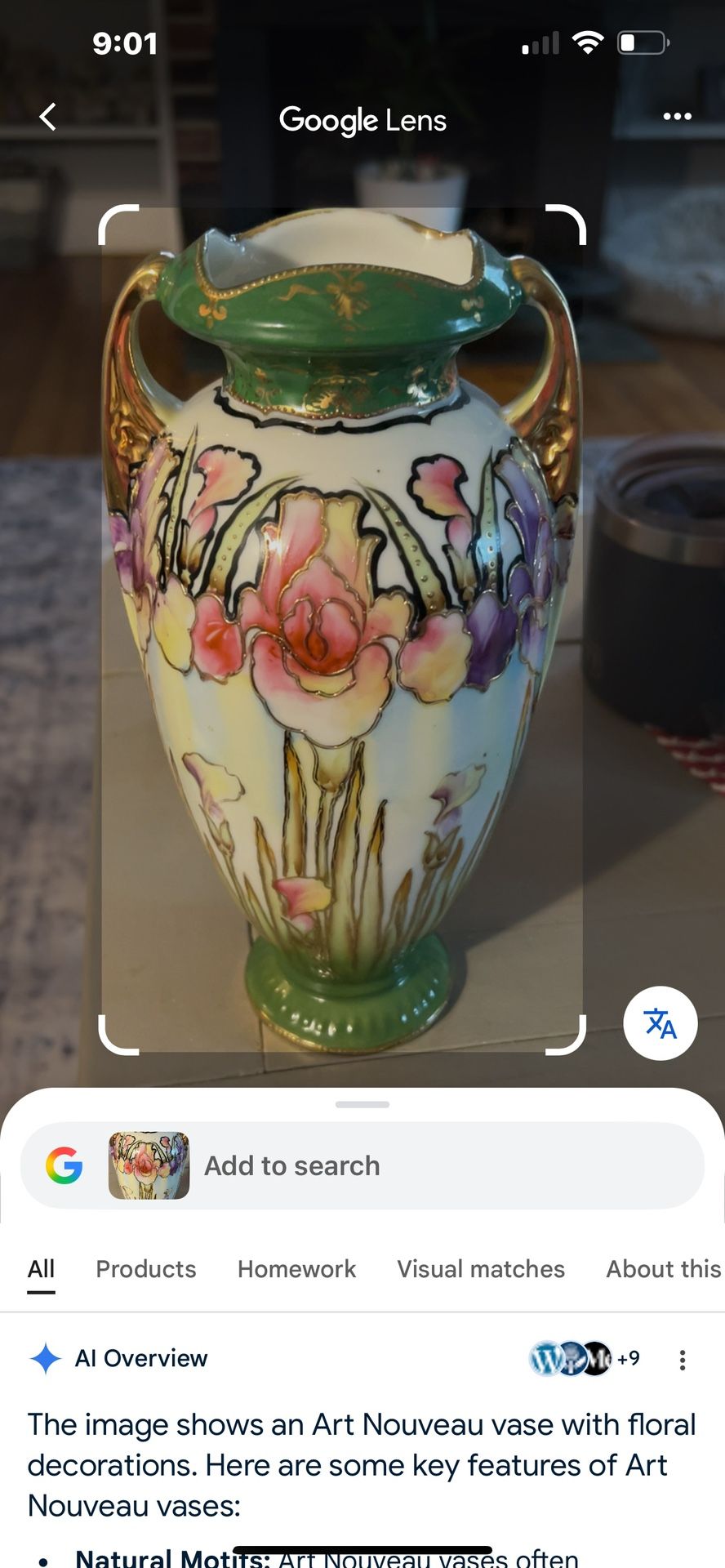 Hand painted Vase