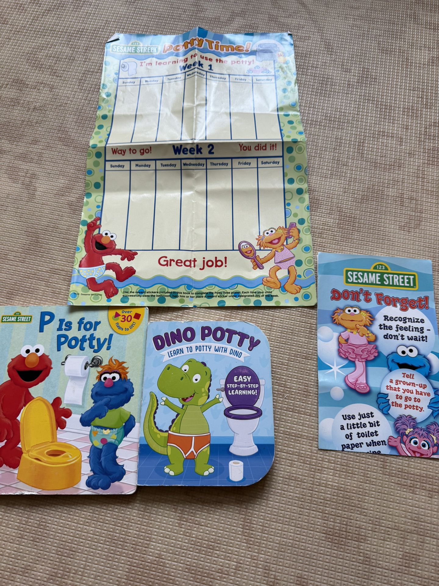 Potty Books (2) and Sticker Chart 