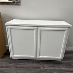 Newly Painted White Cabinets