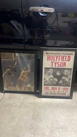 "Framed Vintage Sports Art Bundle - NBA & Boxing"