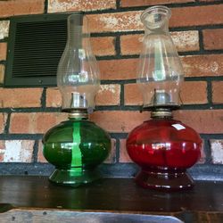 5 Oil Hurricane Lamps$20 FOR all 5