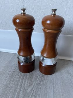 Vintage Salt And Pepper  Wood Grinders