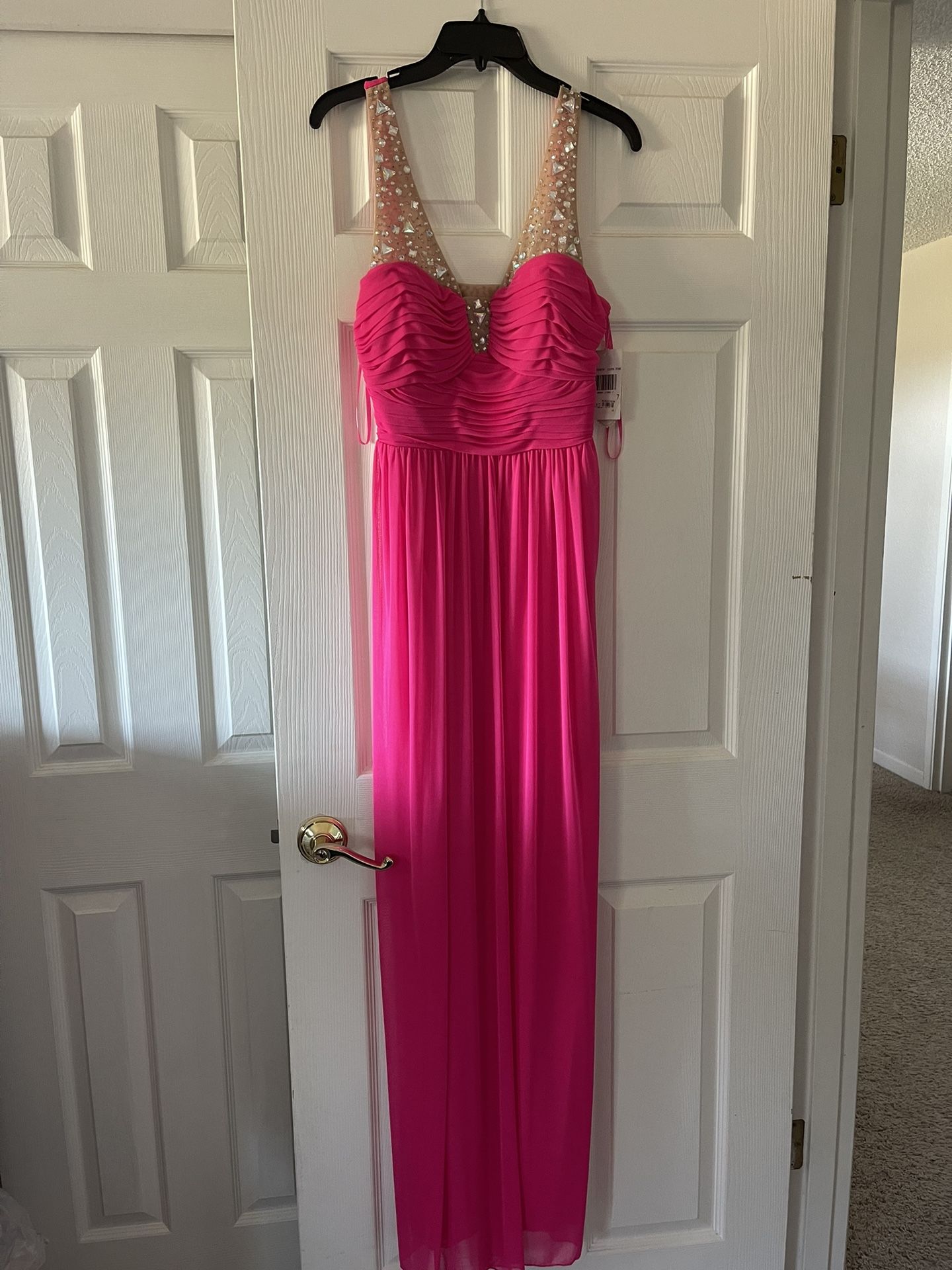 Hot Pink Way- In Size 7 Prom Gown NWT