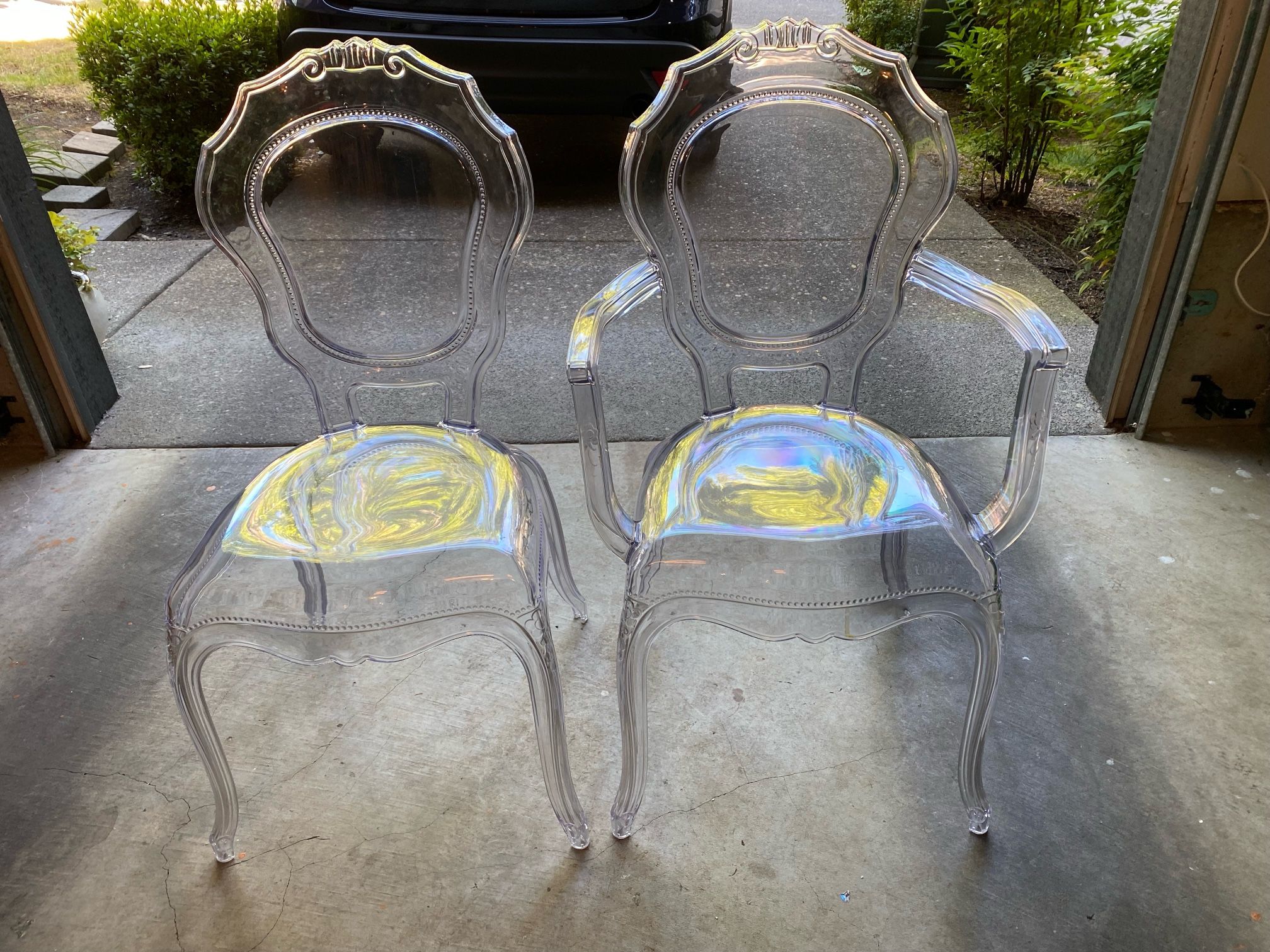 Transparent/Acrylic Chairs - Set of 2