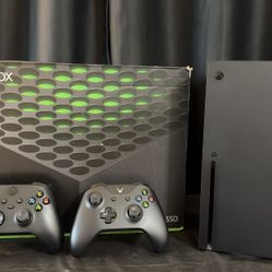 Xbox Series X with 2 Controllers 