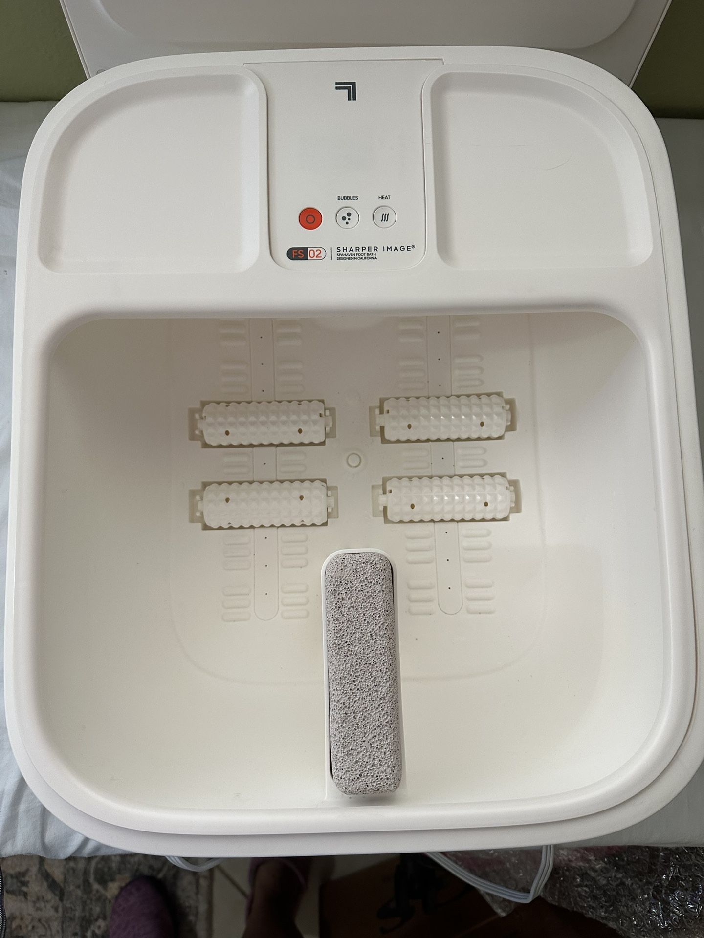 Foot Spa w/massage rollers and heated,  Sharper Image Spahaven  (USED ONCE)