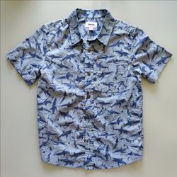 Boys Shark Shirt Blue M/L