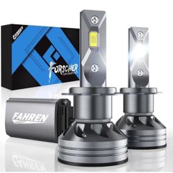 FAHREN H7 LED Headlight Bulb 600% Brighter 6500K White High/Low/Fog Beam 10Years