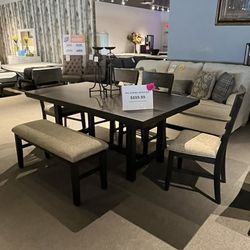 Table 4 Chairs And Bench 