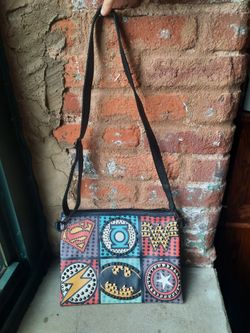 Superhero Studded Crossbody Bag - Adjustable Strap
