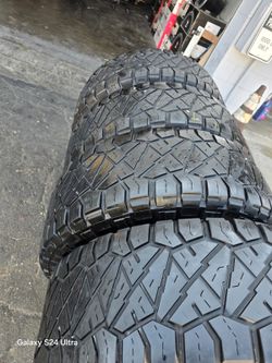 4 used  tires Lt37x13.50r17  Nitto  Ridgerappler $320.00