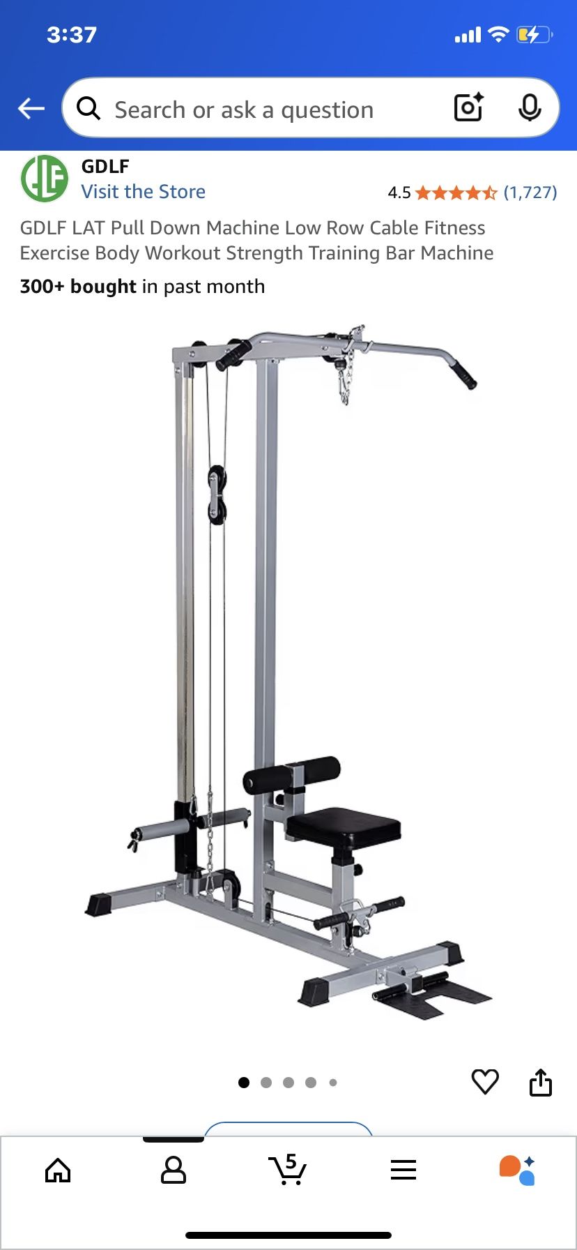 Lat Pull Down/Row Cable Machine