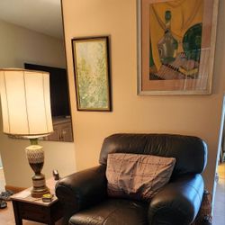 Large Natuzzi  Leather  Chair