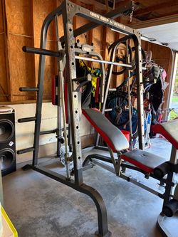 Iron Grip Strength Smith Machine with Bench