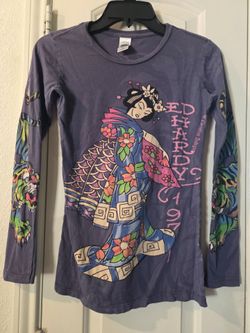 Vintage Ed hardy design long sleeve 
Tiger sleeves size S