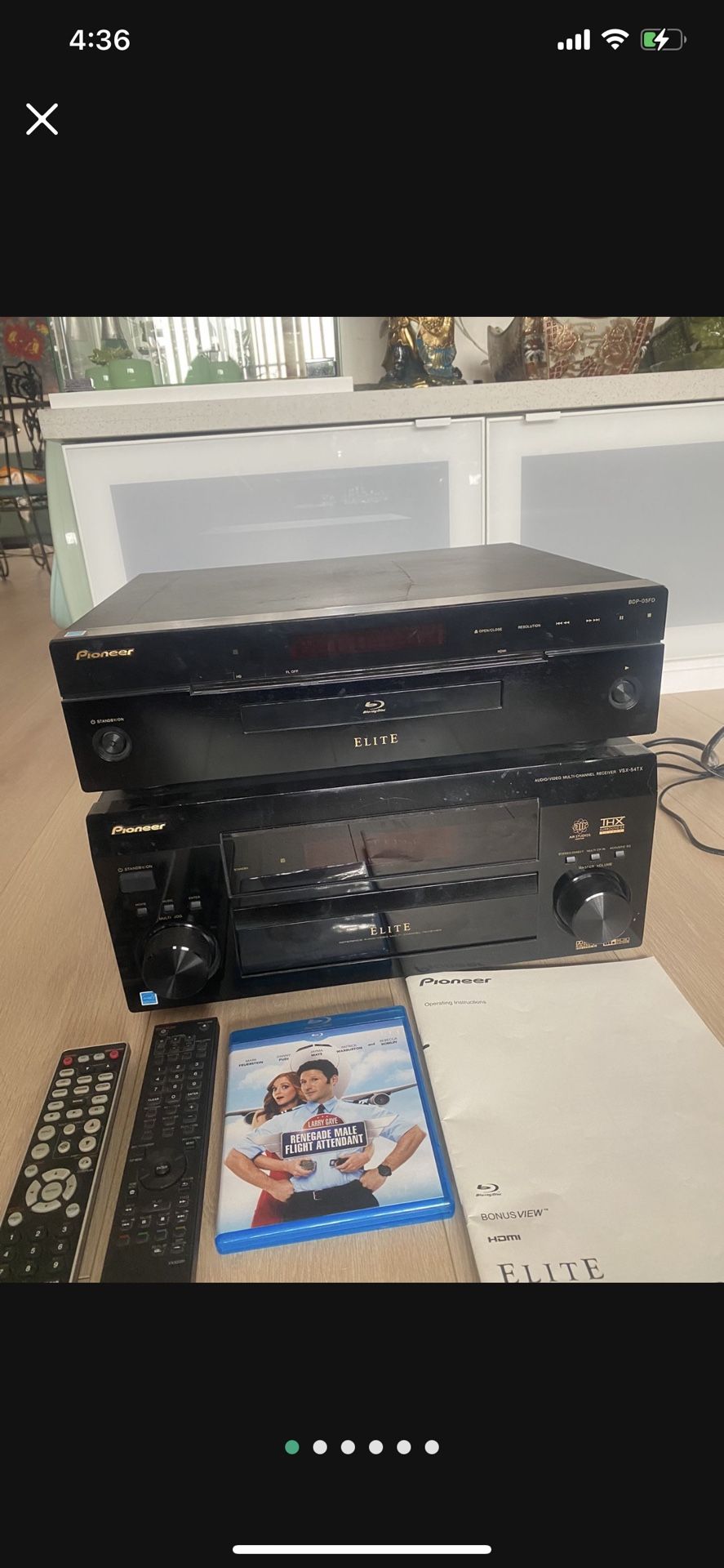 Pioneer Receiver + Pioneer DVDs Player